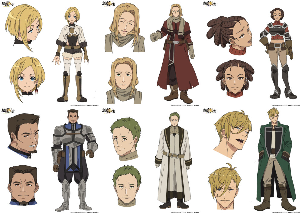 Mushoku Tensei II characters' collage